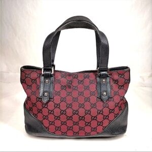 Gucci Red and Black Women's Tote Bag